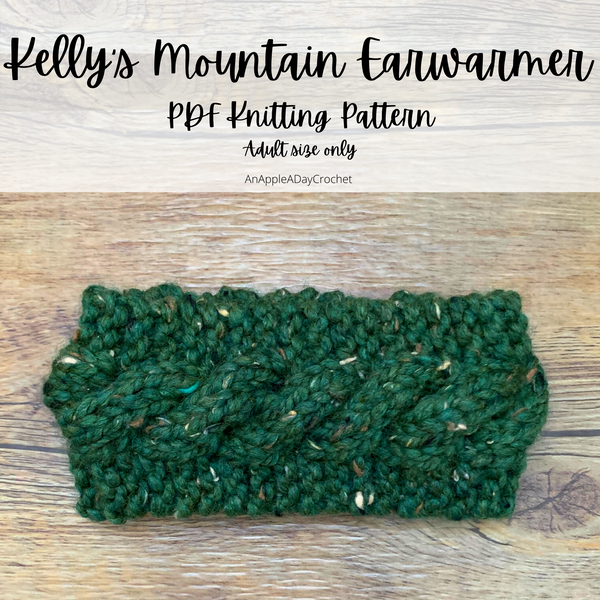 FREE Kelly's Mountain Single Cable Earwarmer Knitting Pattern