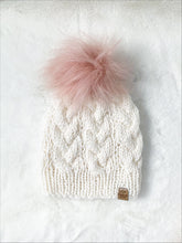 Load image into Gallery viewer, FAUX FUR POM - Dusty Pink Luxury Faux Fur Pompom