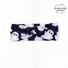 Load image into Gallery viewer, Purple Leopard Ghosts Bamboo Headband