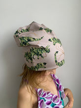 Load image into Gallery viewer, Camo Dinosaurs on Sand Slouchy Beanie