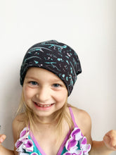 Load image into Gallery viewer, Dino Bones on Black Slouchy Beanie