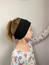 Load image into Gallery viewer, Black Twist Bamboo Headband
