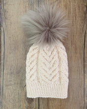 Load image into Gallery viewer, Slate Gray Faux Fur Pompom