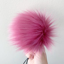 Load image into Gallery viewer, FAUX FUR POM - Wild Rose Pink Luxury Faux Fur Pom pom