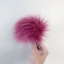 Load image into Gallery viewer, FAUX FUR POM - Wild Rose Pink Luxury Faux Fur Pom pom
