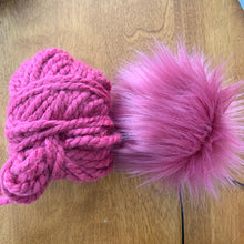Load image into Gallery viewer, FAUX FUR POM - Wild Rose Pink Luxury Faux Fur Pom pom