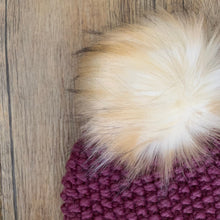 Load image into Gallery viewer, FAUX FUR POM - Toasted Marshmallow Luxury Faux Fur Pompom