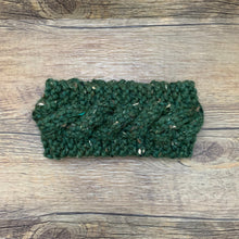 Load image into Gallery viewer, MADE TO ORDER Kelly's Mountain Knit Wool Earwarmer - Adult Cable Knit Earwarmer - Womens Winter Headband - Adult Chunky Knit Headband