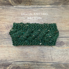 Load image into Gallery viewer, PATTERN Kelly's Mountain Knit Wool Earwarmer