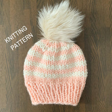 Load image into Gallery viewer, PATTERN - Dominion Beanie - Adult Striped Beanie Pattern