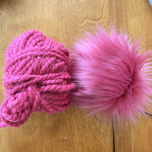 Load image into Gallery viewer, FAUX FUR POM - Wild Rose Pink Luxury Faux Fur Pom pom