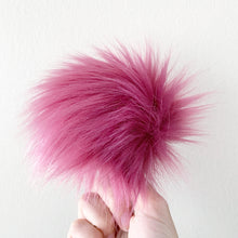 Load image into Gallery viewer, FAUX FUR POM - Wild Rose Pink Luxury Faux Fur Pom pom