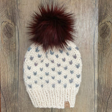 Load image into Gallery viewer, FAUX FUR POM - Black Cherry Luxury Faux Fur Pompom