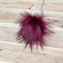 Load image into Gallery viewer, FAUX FUR POM - Blackberry Luxury Faux Fur Pompom