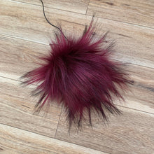 Load image into Gallery viewer, FAUX FUR POM - Blackberry Luxury Faux Fur Pompom