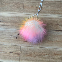 Load image into Gallery viewer, FAUX FUR POM - Prismatic Rainbow Faux Fur Pompom