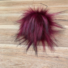 Load image into Gallery viewer, FAUX FUR POM - Blackberry Luxury Faux Fur Pompom