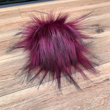 Load image into Gallery viewer, FAUX FUR POM - Blackberry Luxury Faux Fur Pompom