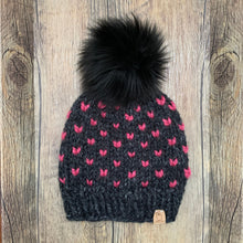 Load image into Gallery viewer, FAUX FUR POM - Midnight Black Luxury Faux Fur Pom pom