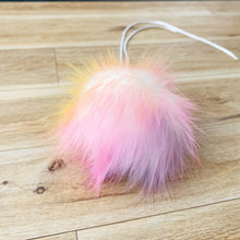 Load image into Gallery viewer, FAUX FUR POM - Prismatic Rainbow Faux Fur Pompom