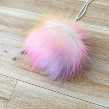 Load image into Gallery viewer, FAUX FUR POM - Prismatic Rainbow Faux Fur Pompom