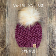 Load image into Gallery viewer, PATTERN - Ben Eoin Beanie - Easy Adult Beginner Hat Pattern
