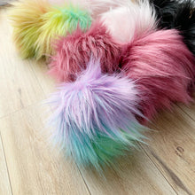 Load image into Gallery viewer, 7" Mystery Box Luxury Faux Fur Pom Poms - Faux Fur Poms - Fake Fur Pompom