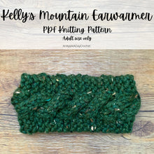 Load image into Gallery viewer, PATTERN Kelly's Mountain Knit Wool Earwarmer