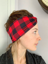 Load image into Gallery viewer, Buffalo Plaid Bamboo Headband