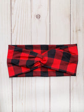 Load image into Gallery viewer, Buffalo Plaid Bamboo Headband