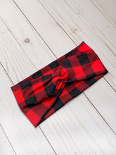 Load image into Gallery viewer, Buffalo Plaid Bamboo Headband