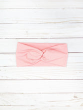 Load image into Gallery viewer, Rose Pink Twist Cotton Headband