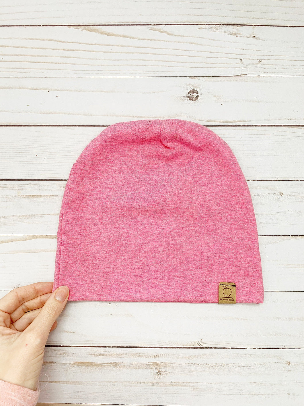 Heathered Pink Slouch Beanie
