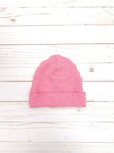 Load image into Gallery viewer, Heathered Pink Slouch Beanie
