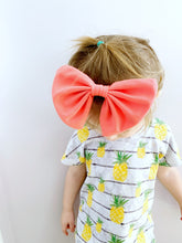 Load image into Gallery viewer, Large Bow Baby Headband - Coral