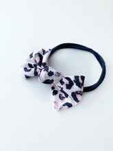 Load image into Gallery viewer, Small Bow Baby Headband - Pink Leopard