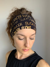 Load image into Gallery viewer, Childhood Cancer Sucks Bamboo Headband