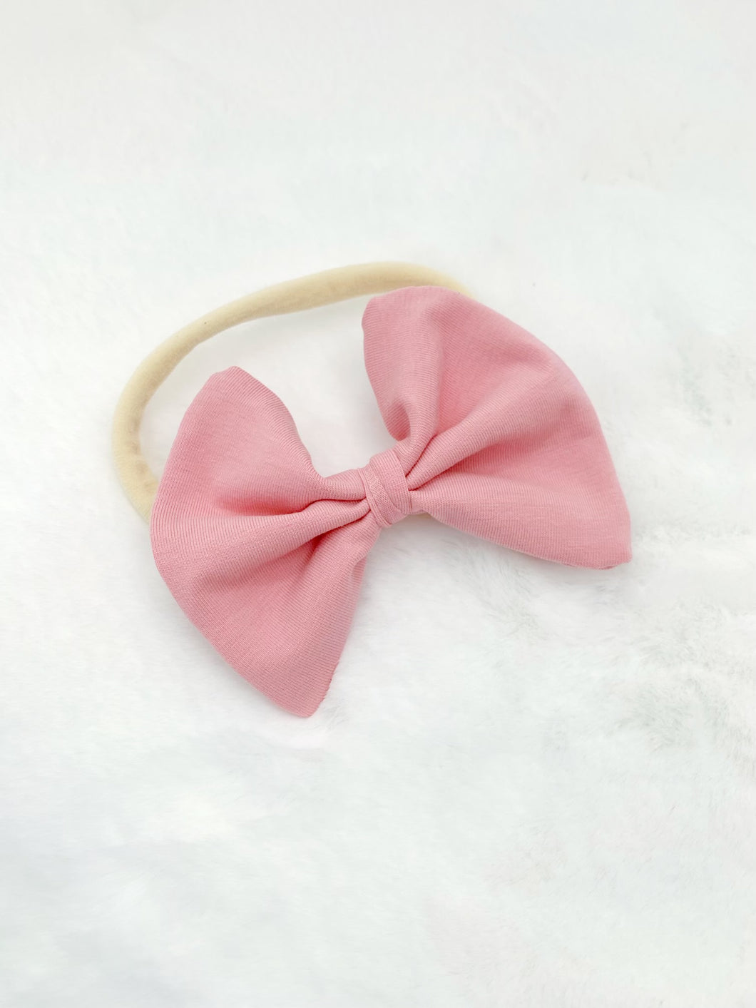 Medium Bow Baby Headband - Rose