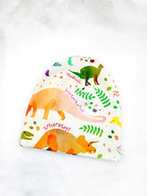 Load image into Gallery viewer, Colourful Dinos Slouchy Beanie