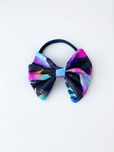 Load image into Gallery viewer, Medium Bow Baby Headband - Dino Galaxy