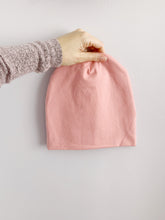 Load image into Gallery viewer, Rose Pink Slouch Beanie - NB to Adult