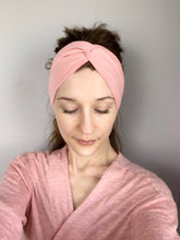 Load image into Gallery viewer, Rose Pink Twist Cotton Headband