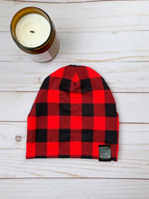 Load image into Gallery viewer, Buffalo Plaid Slouch Beanie