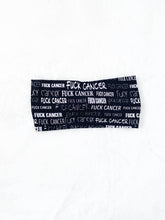 Load image into Gallery viewer, Black F Cancer Bamboo Twist Headband
