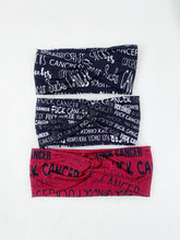 Load image into Gallery viewer, Burgundy  F Cancer  Bamboo Twist Headband