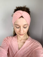 Load image into Gallery viewer, Rose Pink Twist Cotton Headband