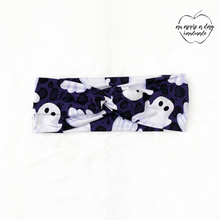 Load image into Gallery viewer, Purple Leopard Ghosts Bamboo Headband
