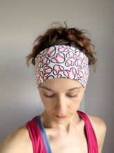 Load image into Gallery viewer, Baseball Hearts Bamboo Headband
