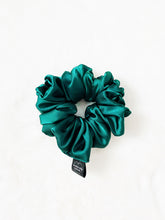 Load image into Gallery viewer, Pine Green Satin Scrunchie
