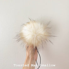 Load image into Gallery viewer, FAUX FUR POM - Toasted Marshmallow Luxury Faux Fur Pompom
